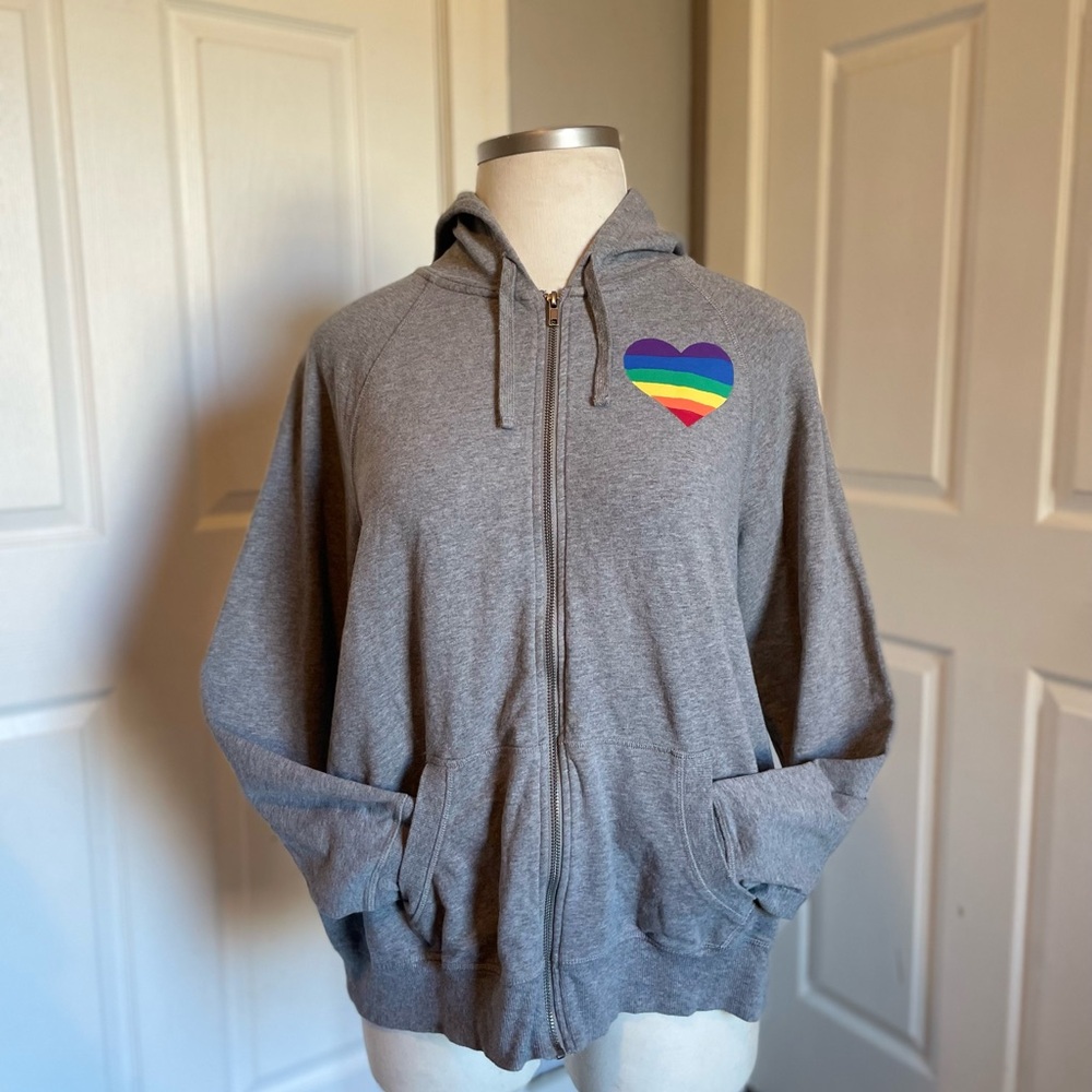 Pride Hoodie with Rainbow Heart by Torrid